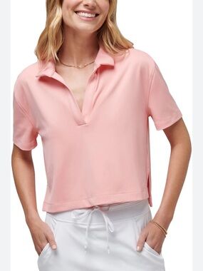 TravisMathew Women’s XL Moveknit Golf Polo Relaxed Fit Athleisure Top
